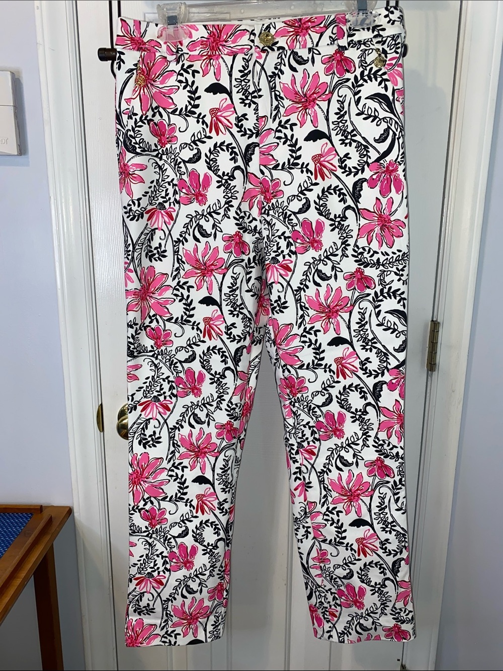 NWOT, sz. 8, Lilly Pulitzer Ana High Rise Pant in the "Coconut Sunshine”